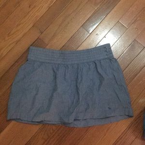 Navy Skirt with buttons on the side